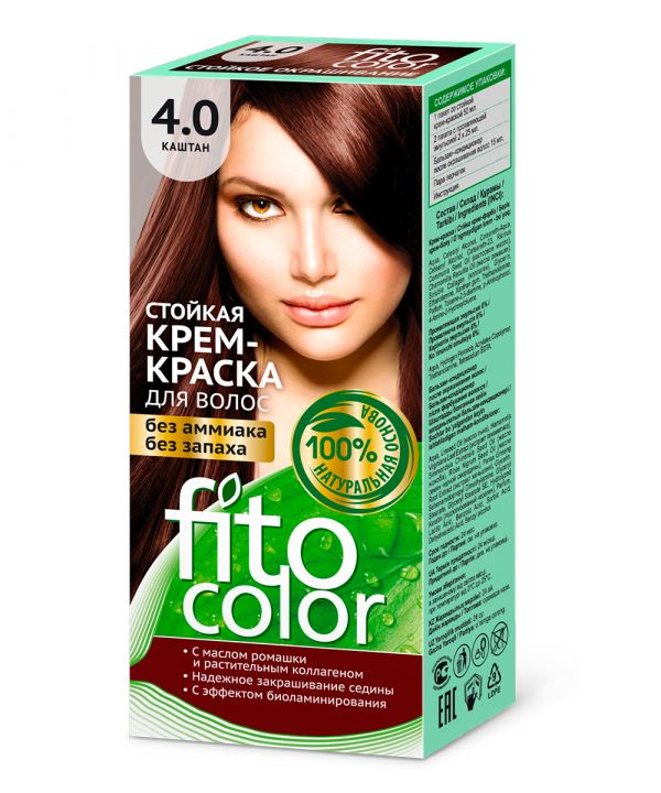 FITOcosmetics Resistant hair color cream tone 4.0 Chestnut 115ml